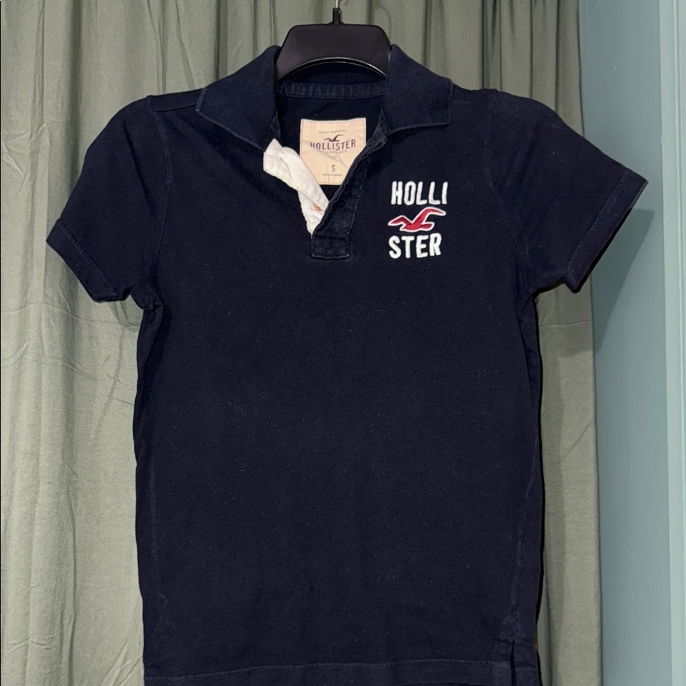 Hollister Black Polo with Logo